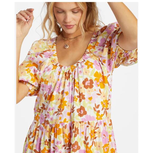 Billabong Endless Shore Maxi Floral Dress Size Large - Picture 3 of 13